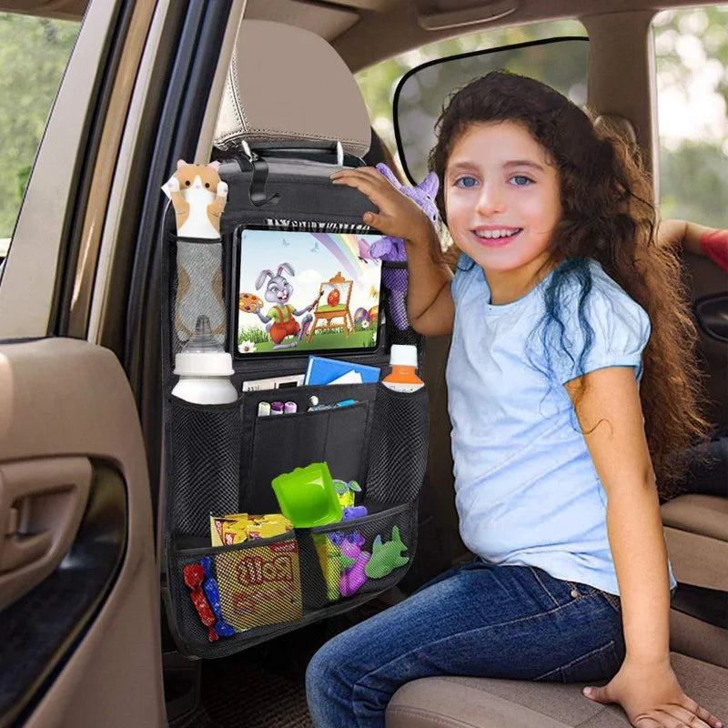 Organisateur de siège arrière – Rangement voiture multifonction